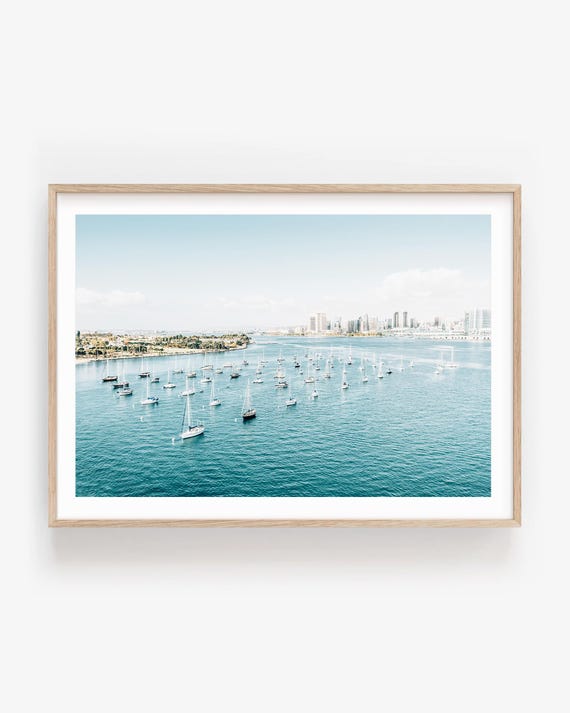 San Diego Oceanfront Giclee Print: California Coastal Wall Art