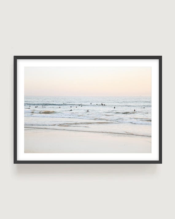 Neutral Surf Photography: San Clemente Wall Art, Coastal Neutral Beach Print