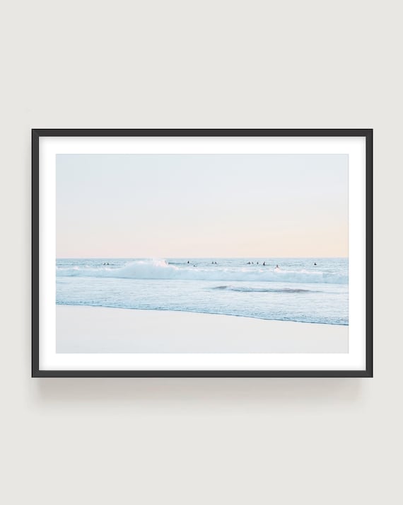 California Surf Photography Fine Art Print, Soft Coastal San Clemente Wall Art