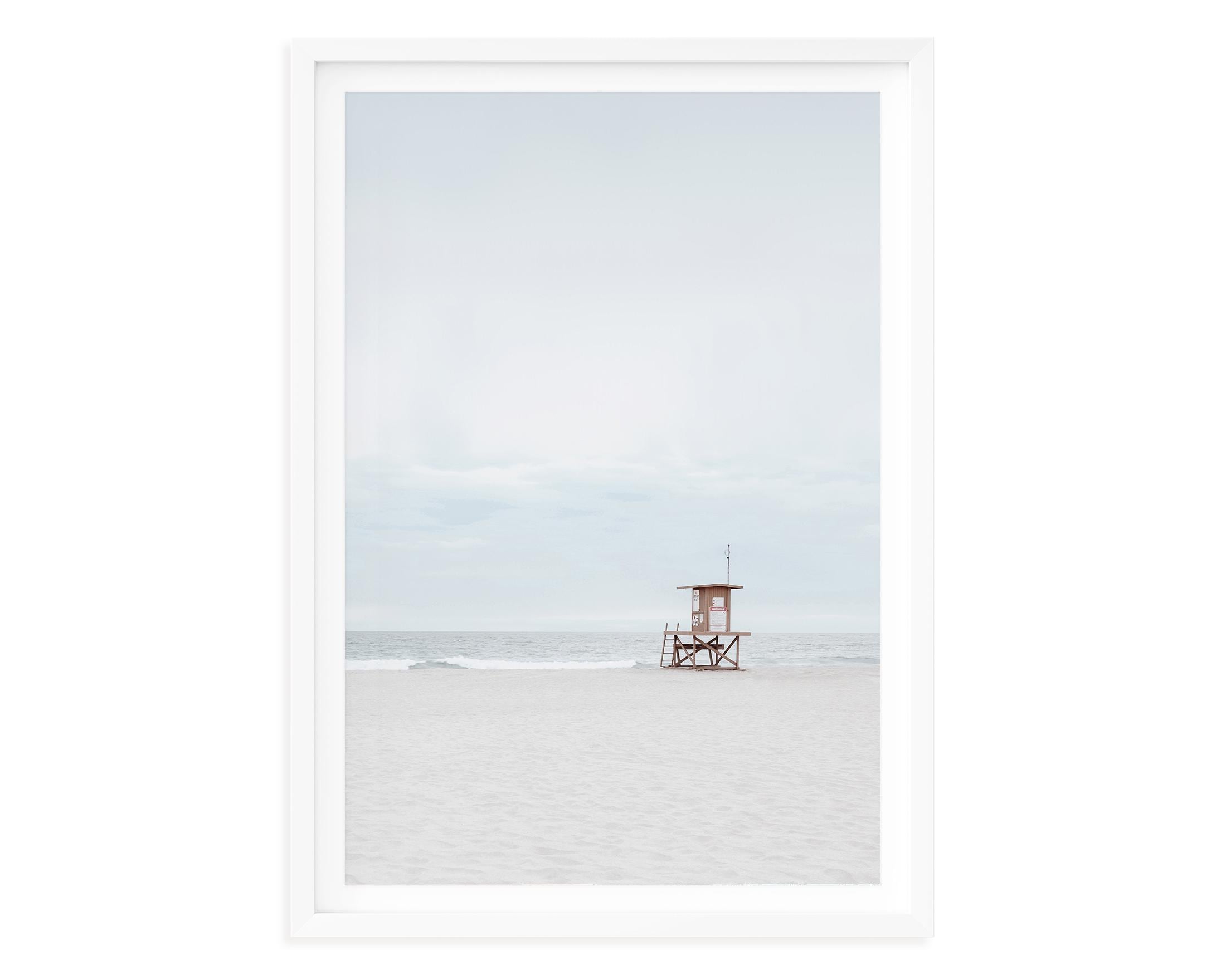 Newport Beach Photography, California Wall Art, Pastel Beach Summer Coastal Fine Art Print, Lifeguard Tower