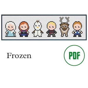 Cross Stitch PDF Pattern: Frozen - Easy Cross Stitch Pattern for Beginners [Unofficial Parody]