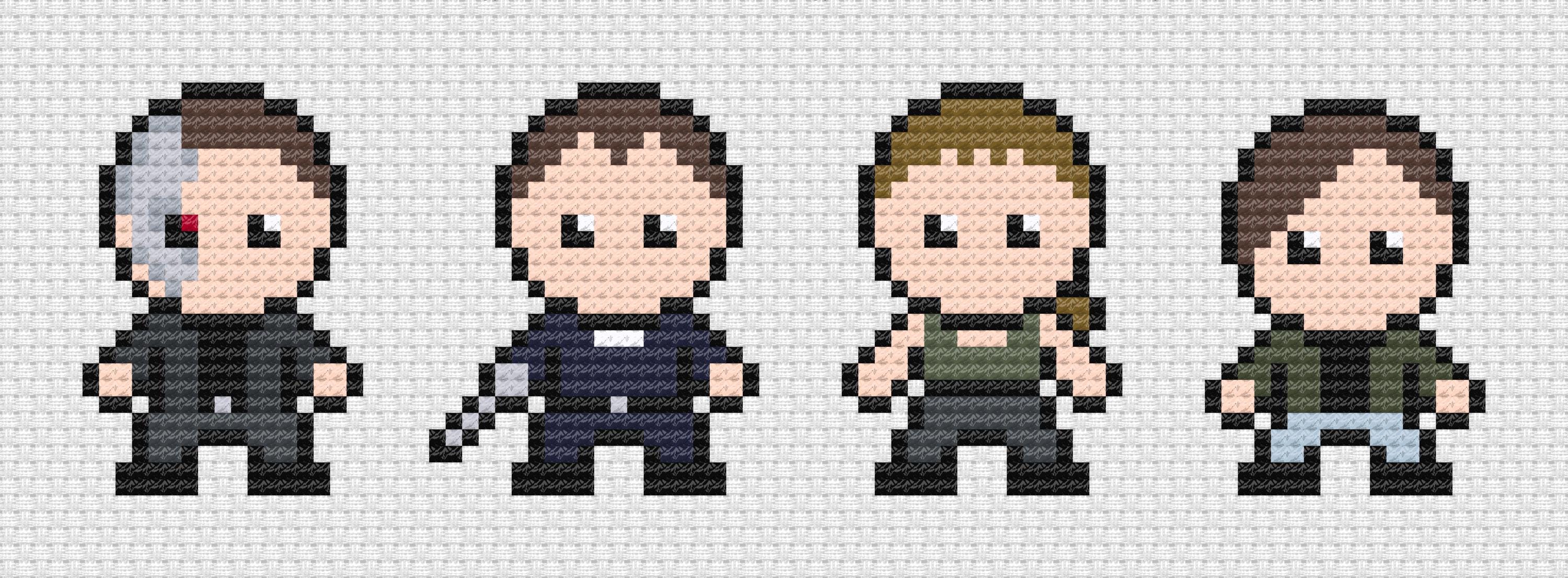 Cross Stitch PDF Pattern: Terminator 2 - Easy Cross Stitch Pattern for ...