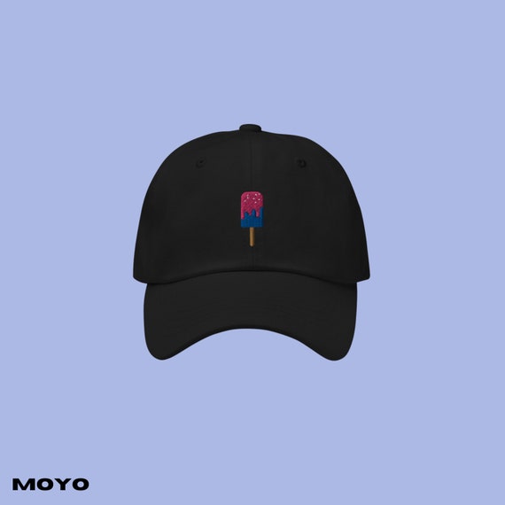 Ice Cream Cap / Black Cap With Ice Cream / Ice Cream Dad Hat Etsy