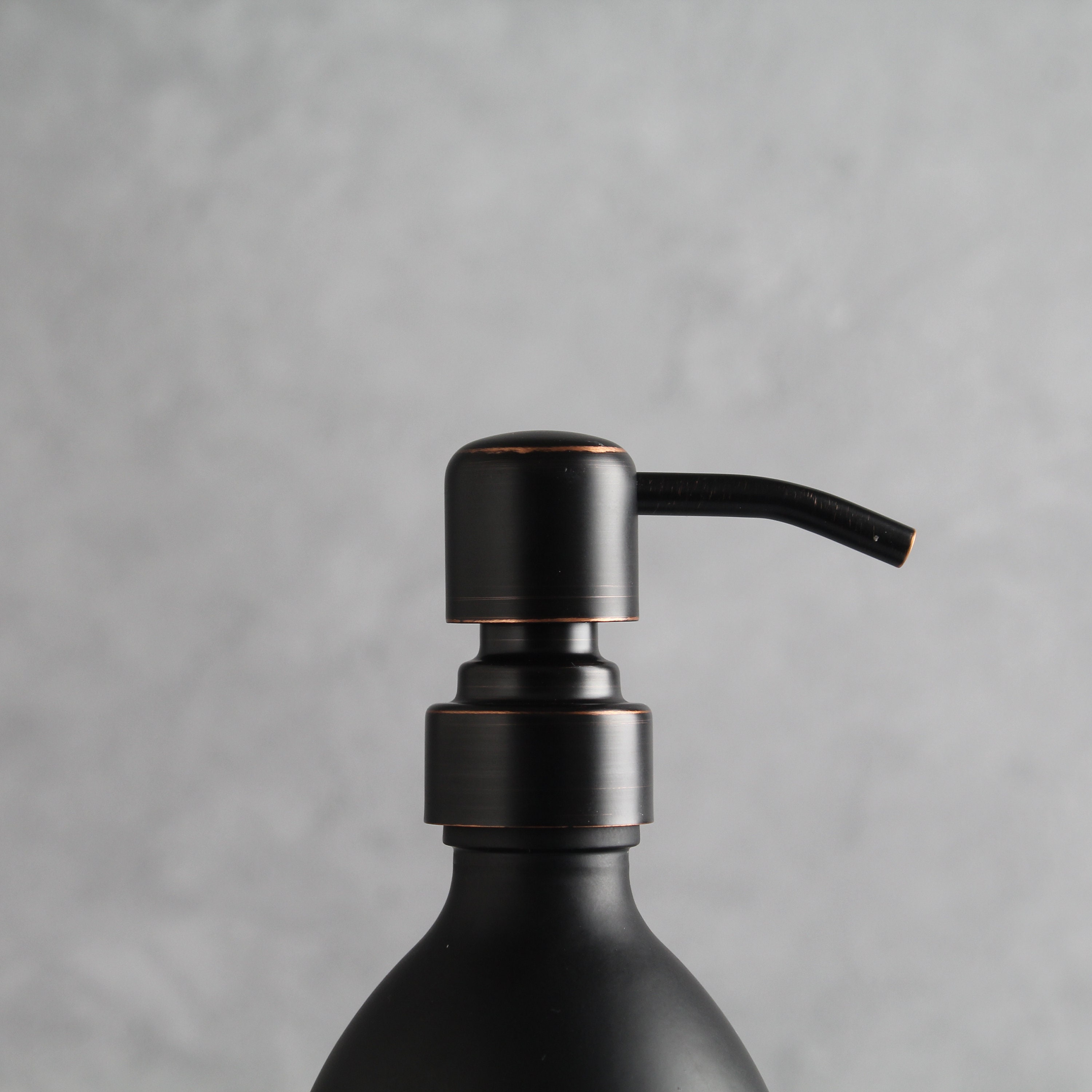 Shampoo & Conditioner Matte Black Glass Bottle Set of Two