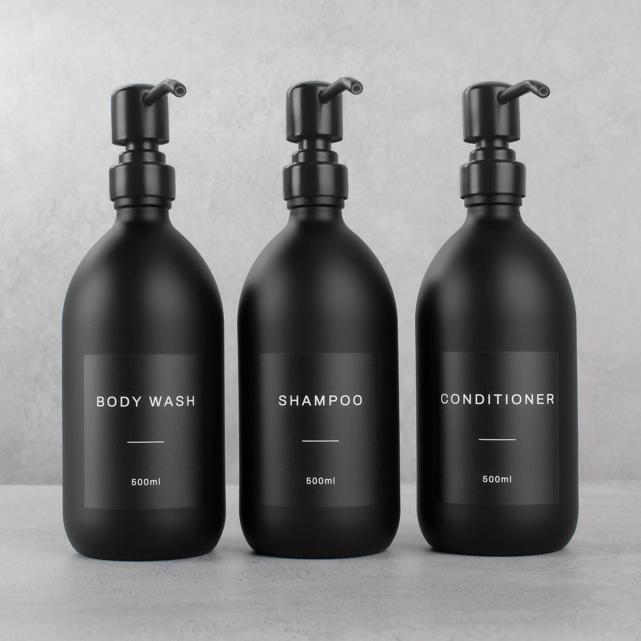 Yeeco 3 Flaconi Pompa Trasparenti Da 800 Ml: Dispenser Ricaricabili Per Shampoo, Sapone E Balsamo - 5