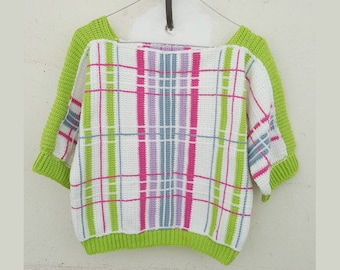 Hand Crochet Pattern- Check Tee