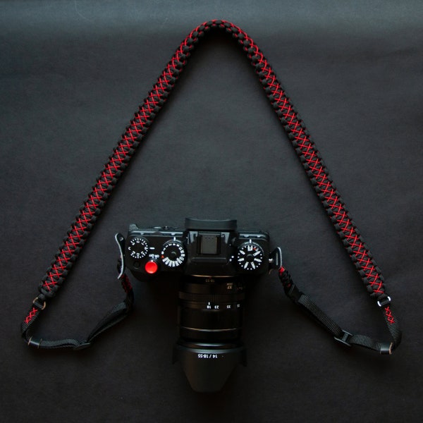 Paracord Camera Strap, quick release kit, adjustable, wrist, mirrorless, DSLR, Fujifilm, Sony Nikon