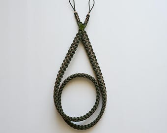 Khaki / Brown Paracord Camera Strap, Quick relaese, Mirrorless camera, Nikon, Sony, Fujifilm, Canon