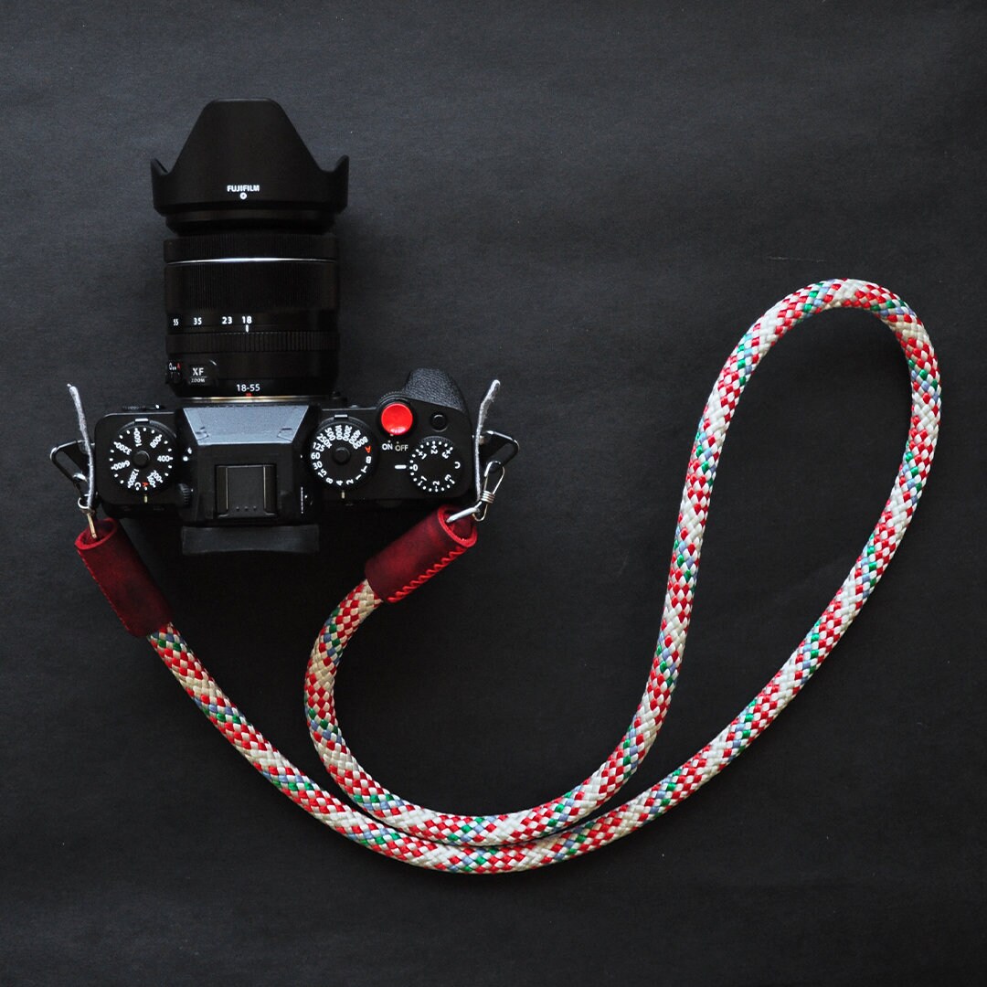 Rope Camera Strap With Leather Detail: Dslr/mirrorless (up to 2kg) - Etsy