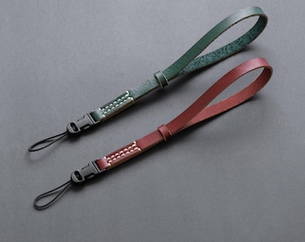 Leather Camera Wrist Strap, Ultra Thin Strap, Photography Gift