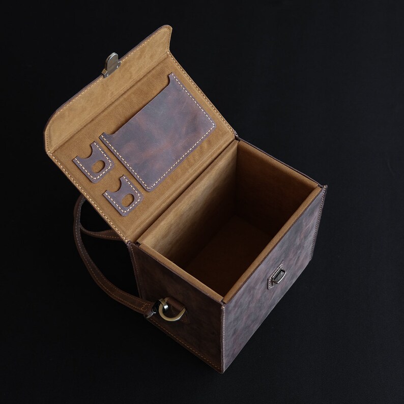 Leather Camera Bag Brown Camera Bag Retro Style Etsy