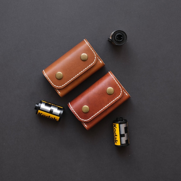 Leather Analog Film Holder, 35 mm film cover, Kodak, Fujifilm