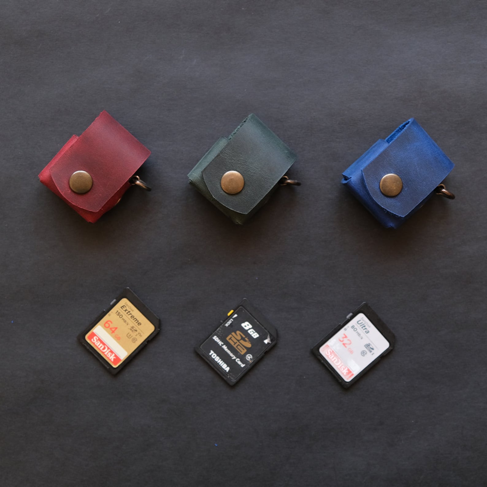 Porte-Clés Porte-Carte SD en Cuir aperçu 4