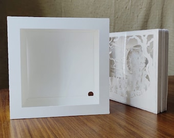 20x20x6cm Paper Cut Light Box Frame, Paper Cut Light Box Template, Shadow Box, Light Box SVG Digital, Cricut