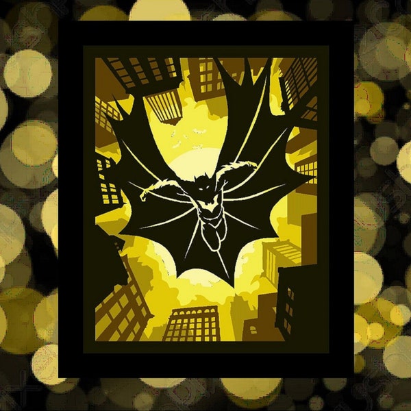 Superhero 3D Papercut lightbox template svg Digital, paper cut light box template, Paper Cutting Light Box Template files, shadow box Superhero 3D Papercut lightbox template svg Digital, paper cut light box template, Paper Cutting Light Box Template files, shadow box