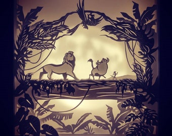 Free Free 199 Lion King Shadow Box Svg SVG PNG EPS DXF File