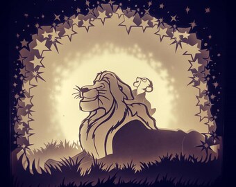 Free Free Lion King Shadow Box Svg 43 SVG PNG EPS DXF File