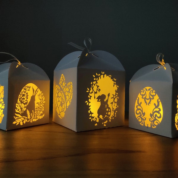 EASTER Paper Cut, Paper Cut Lantern Box Template Files, 3D Lantern Svg File DIY, Cutting Cricut, Lantern Papercut, Lantern Cricut, DIY EASTER Paper Cut, Paper Cut Lantern Box Template Files, 3D Lantern Svg File DIY, Cutting Cricut, Lantern Papercut, Lantern Cricut, DIY