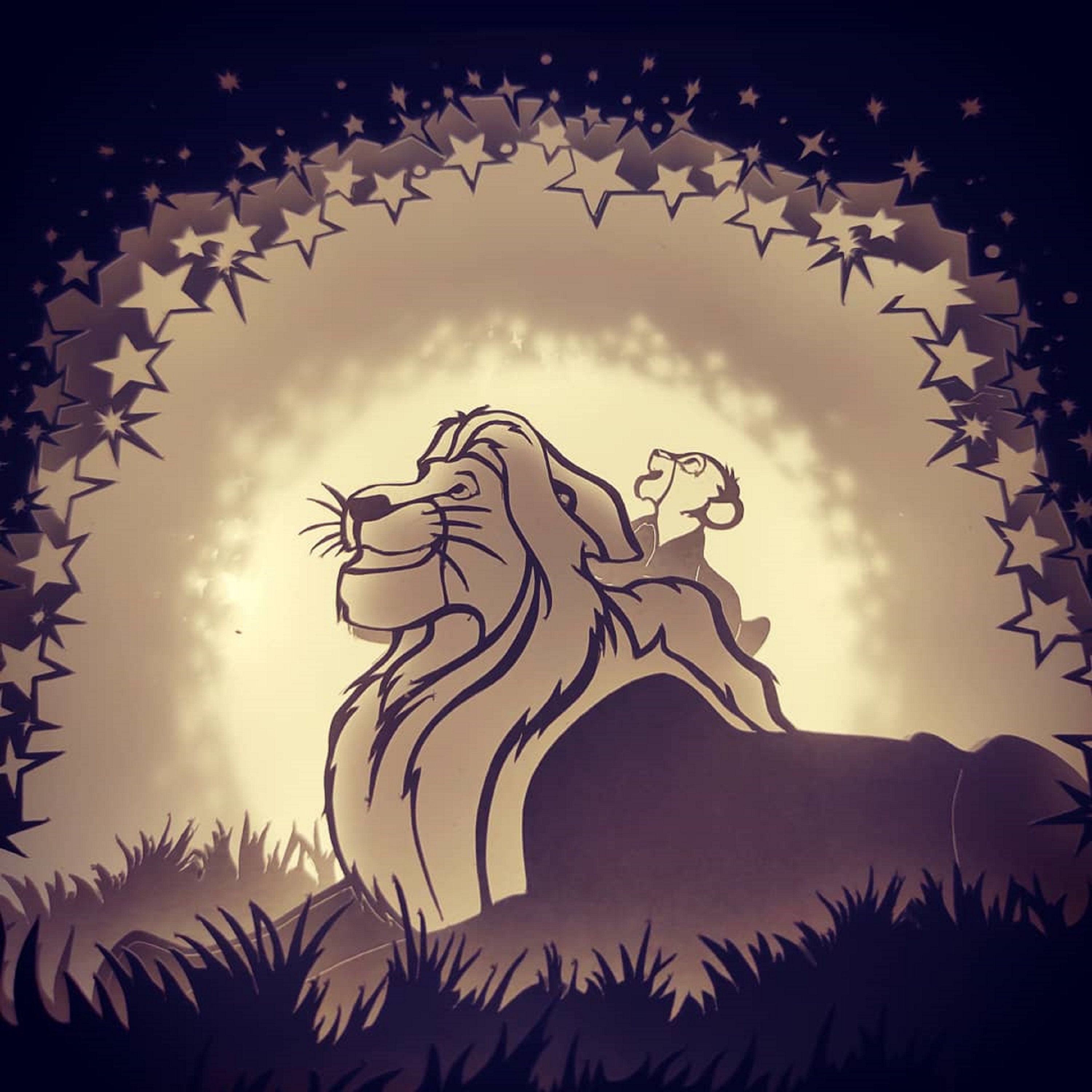 The Lion King Lightbox SVG, Paper Cut Template Ai, the Lion King Shadow Box  Svg, Lion King 3D Papercut Light Box EPS File Dxf, Pdf, Svg - Etsy Sweden, image size:3000x3000