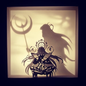 Knights of the Zodiac Lightbox SVG, Paper Cut Template Ai, Zodiac Shadow Box Svg, Zodiac 3D Papercut Light Box EPS File dxf, Pdf, svg