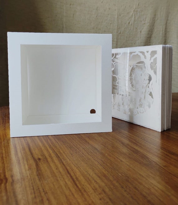 20x20x6cm Paper Cut Light Box Frame Paper Cut Light Box Template Shadow Box Light Box SVG Digital Cricut Etsy UK