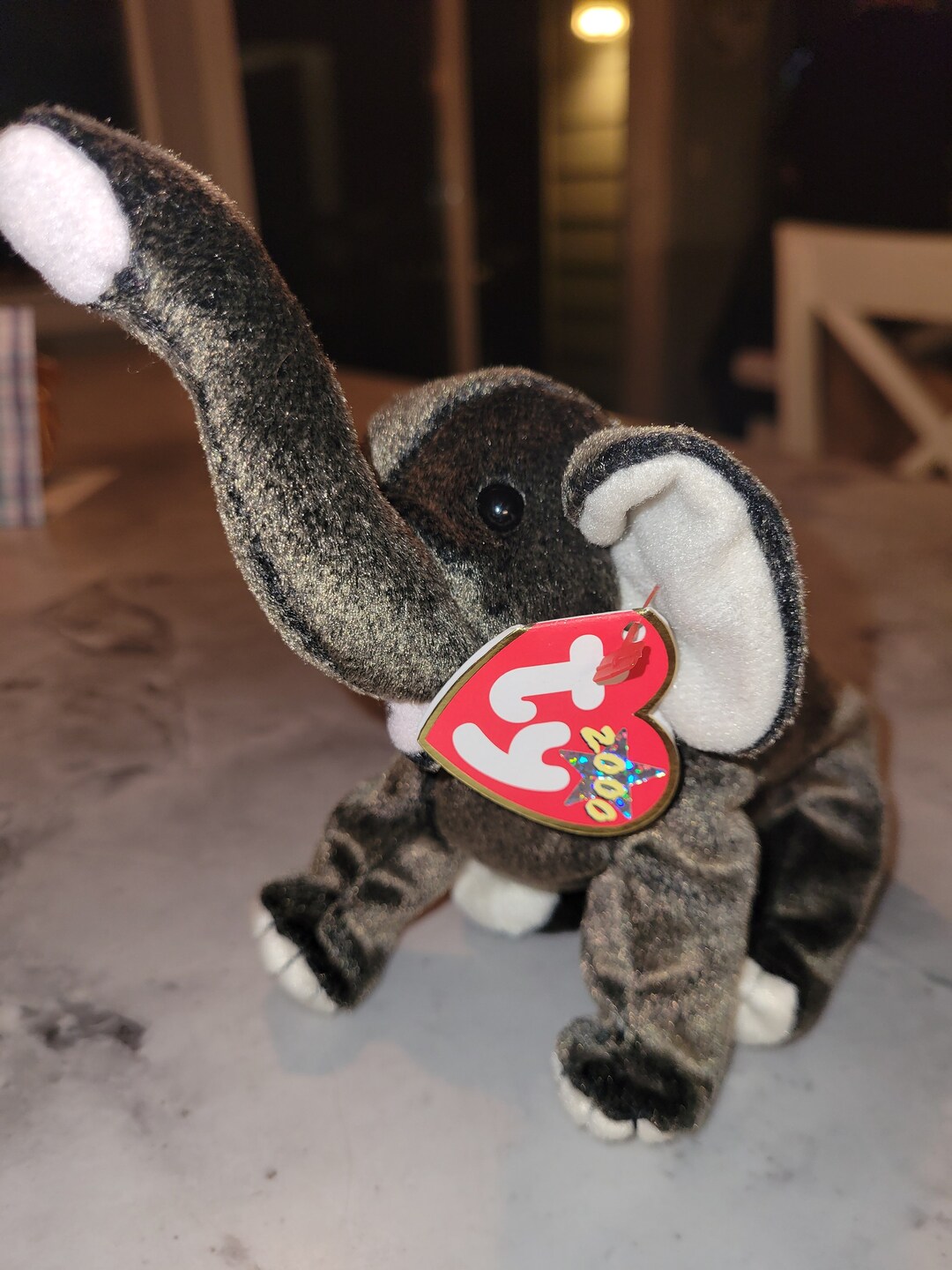 Ty Beanie Babies Trumpet the Elephant Plushie in Mint Etsy