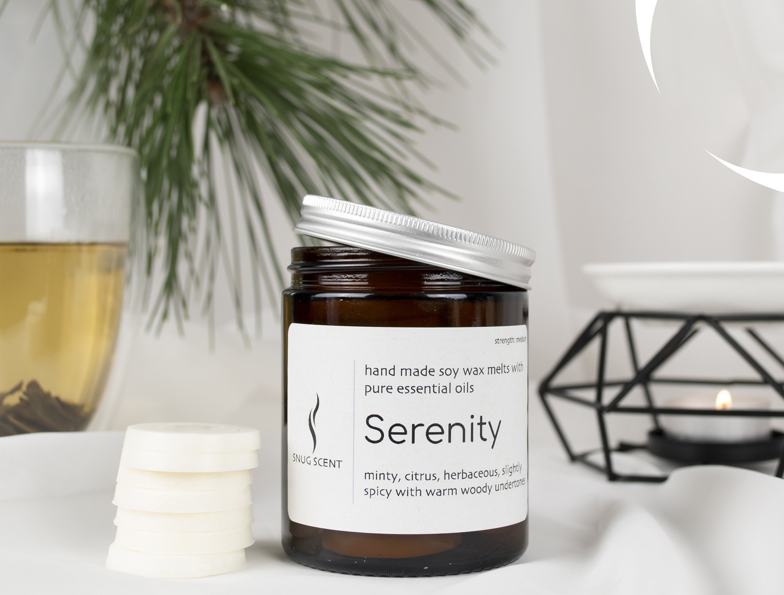 Calming soy wax melts Serenity with pure essential oils Etsy