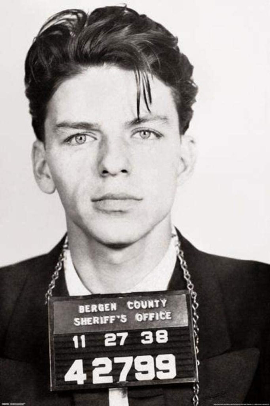 Frank Sinatra Mugshot Music Laminated Dry Erase Sign Poster Etsy