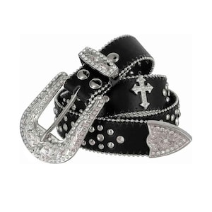 Rhinestone Cross Belt - Etsy display picture 1