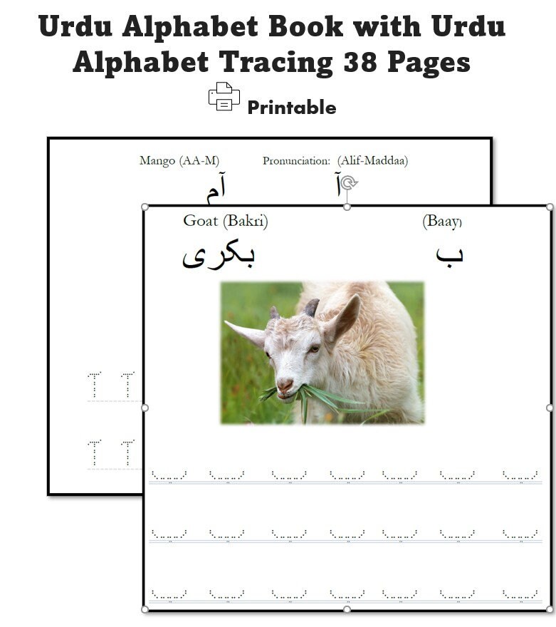 38 printable urdu alphabet learning tracing book printable etsy australia