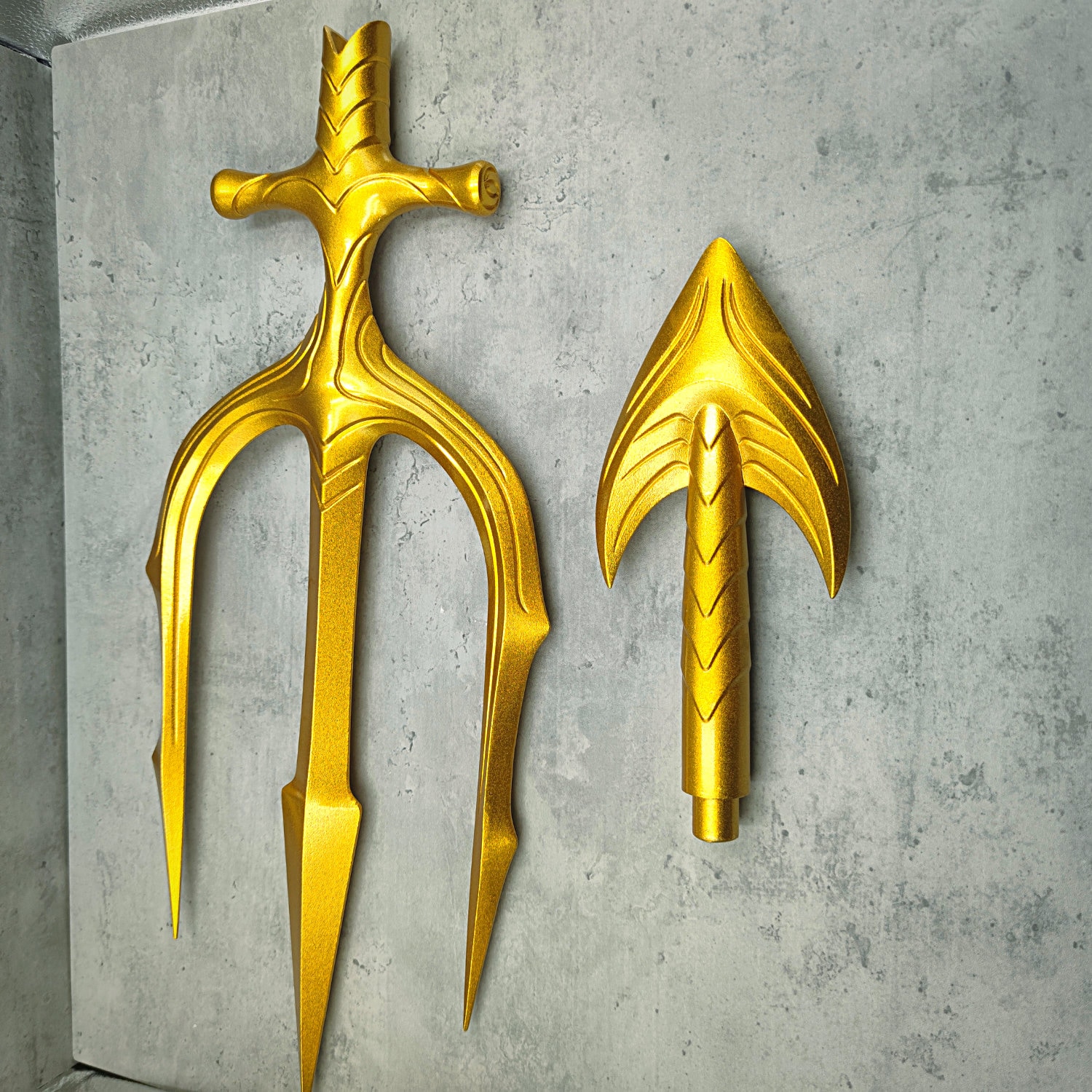 Aquaman Trident Waffe1:1 Metal King Atlan es Gold Trident | Etsy