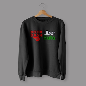 DoorDash, Uber Eats Unisex Sweatshirt | USA made, superior quality!
