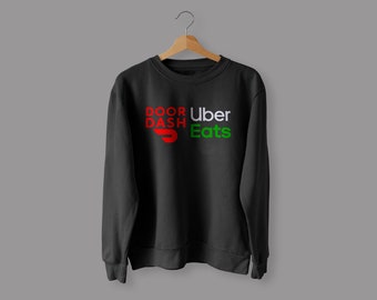 DoorDash, Uber Eats Unisex Sweatshirt | USA made, superior quality!
