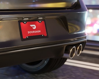 Doordash Licence Plate Vanity Plate