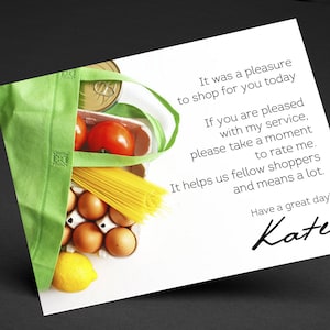 Delivery Driver personalized thank you note, printable, doordash card, rating