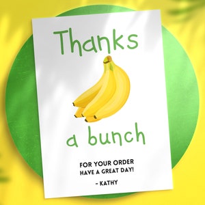 Food Delivery Driver thank you note, printable personalized card, rating, food delivery thank you note