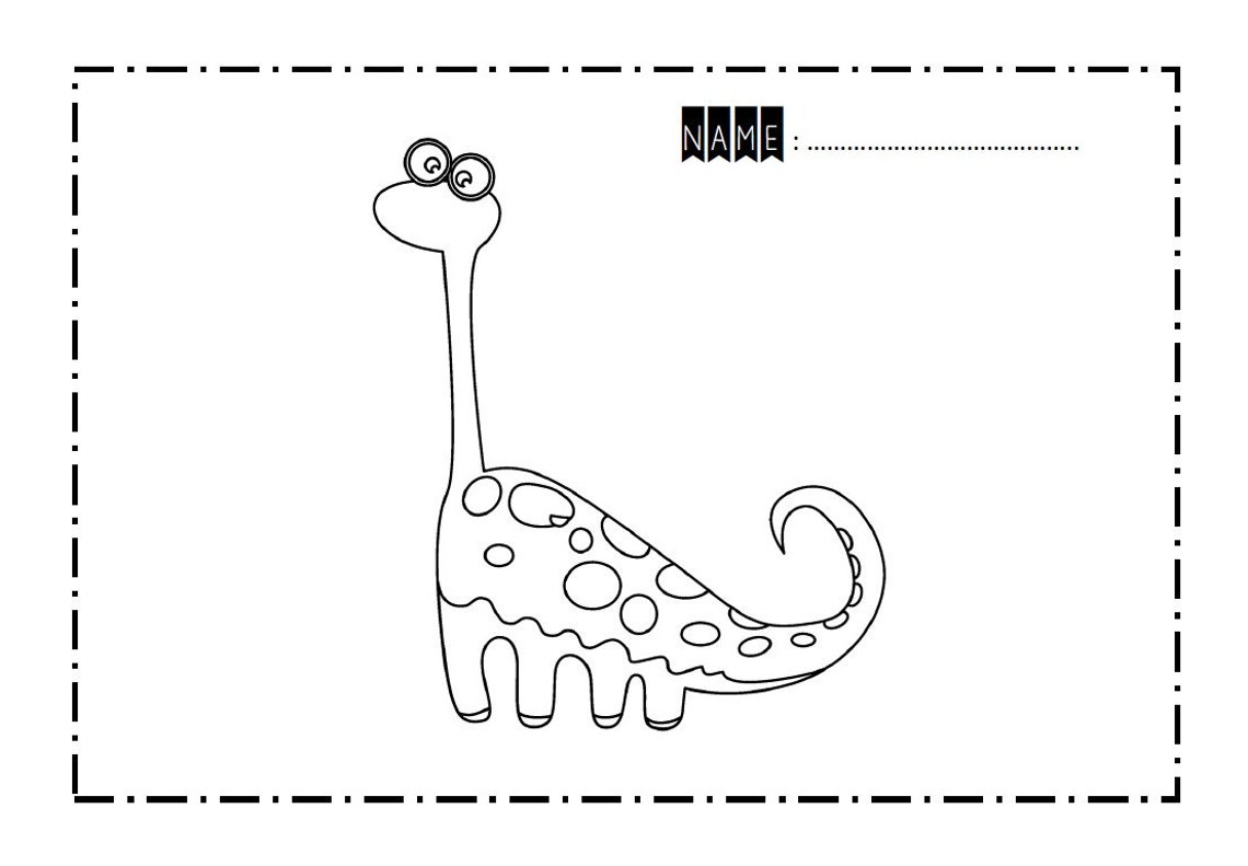 dinosaur coloring pages 30 printable coloring pages etsy