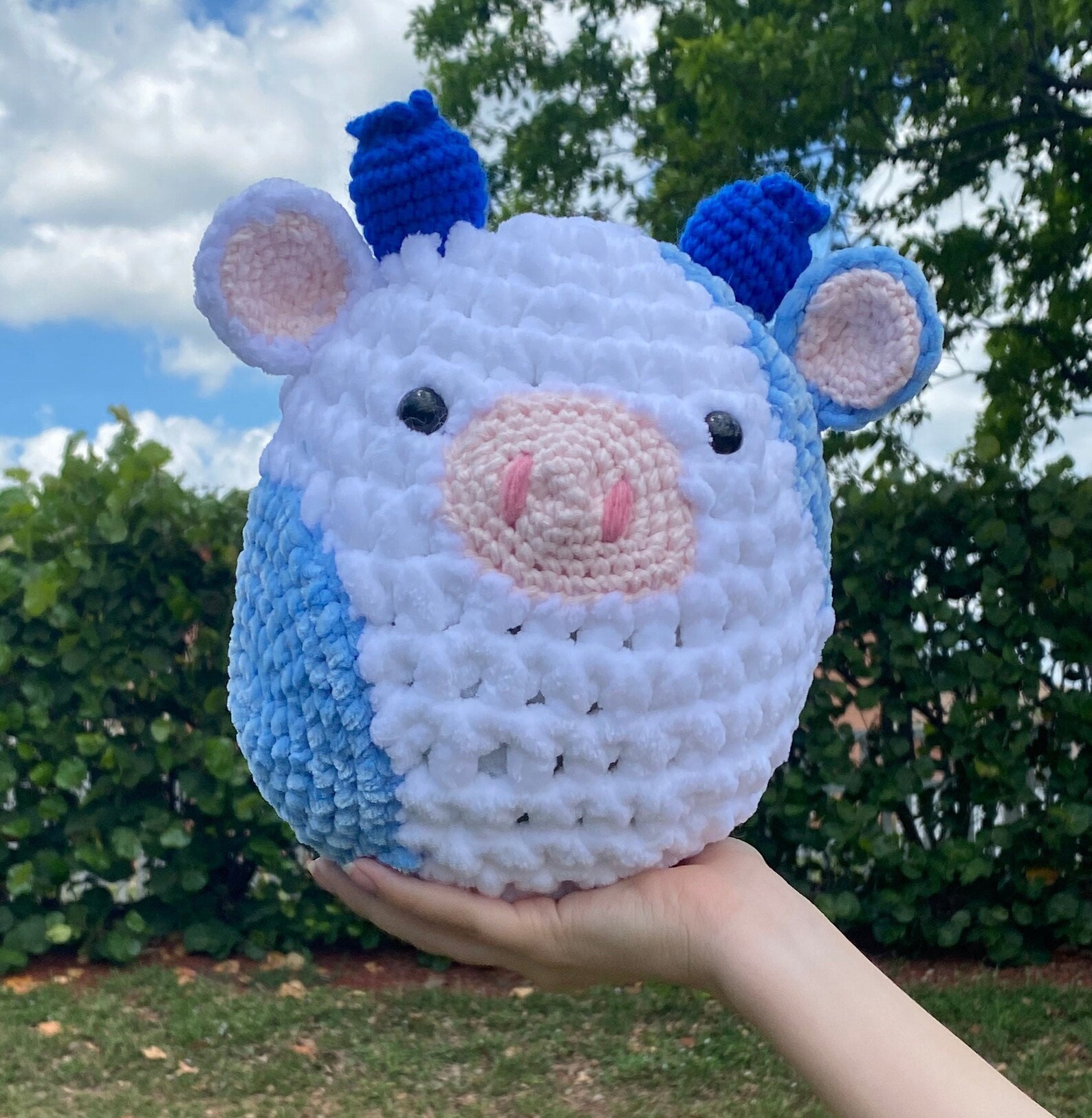SquishMallow inspired crocheted cows Etsy Polska