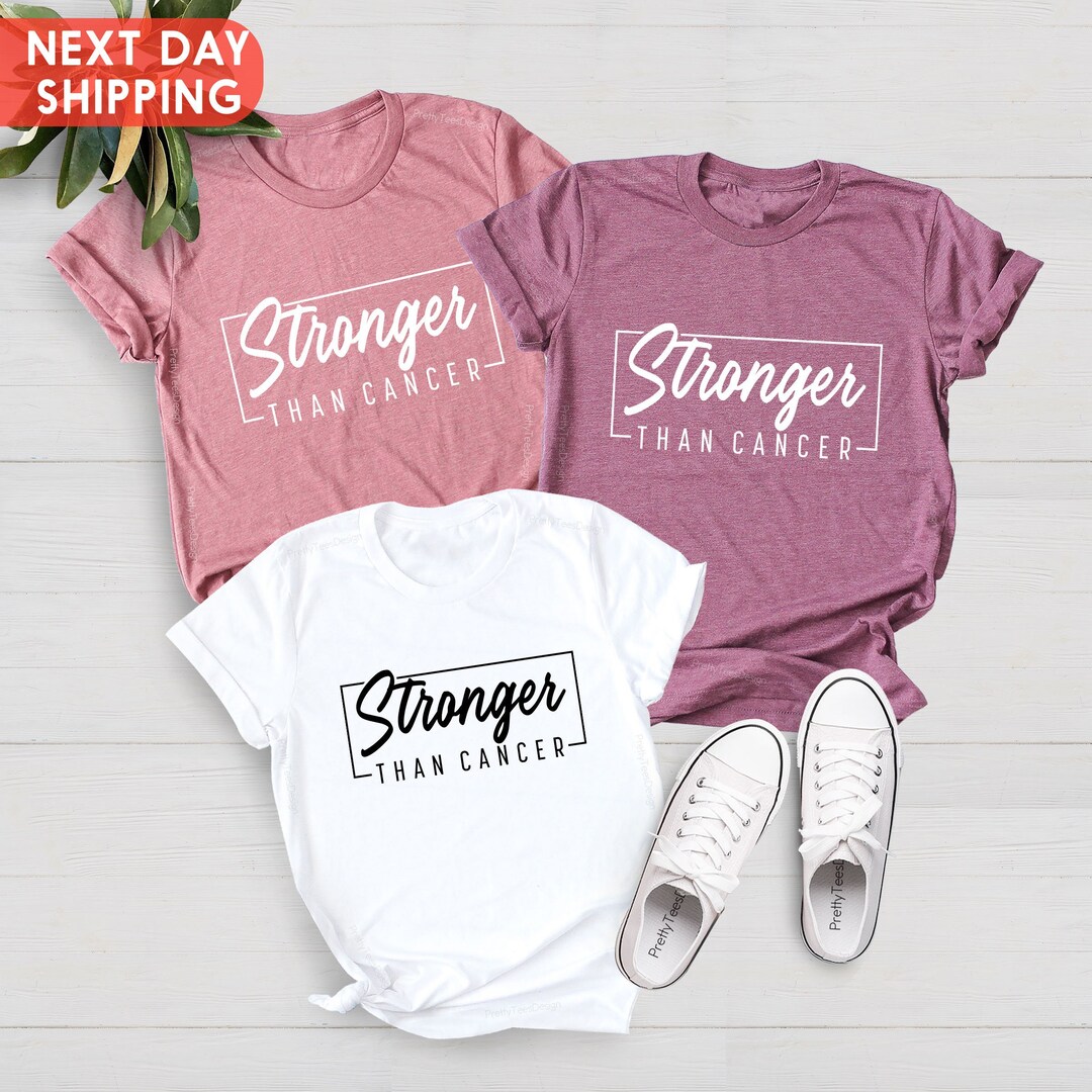 Stronger Than Cancer, Cancer T Shirt, Cancer Survivor Tshirt, Breast