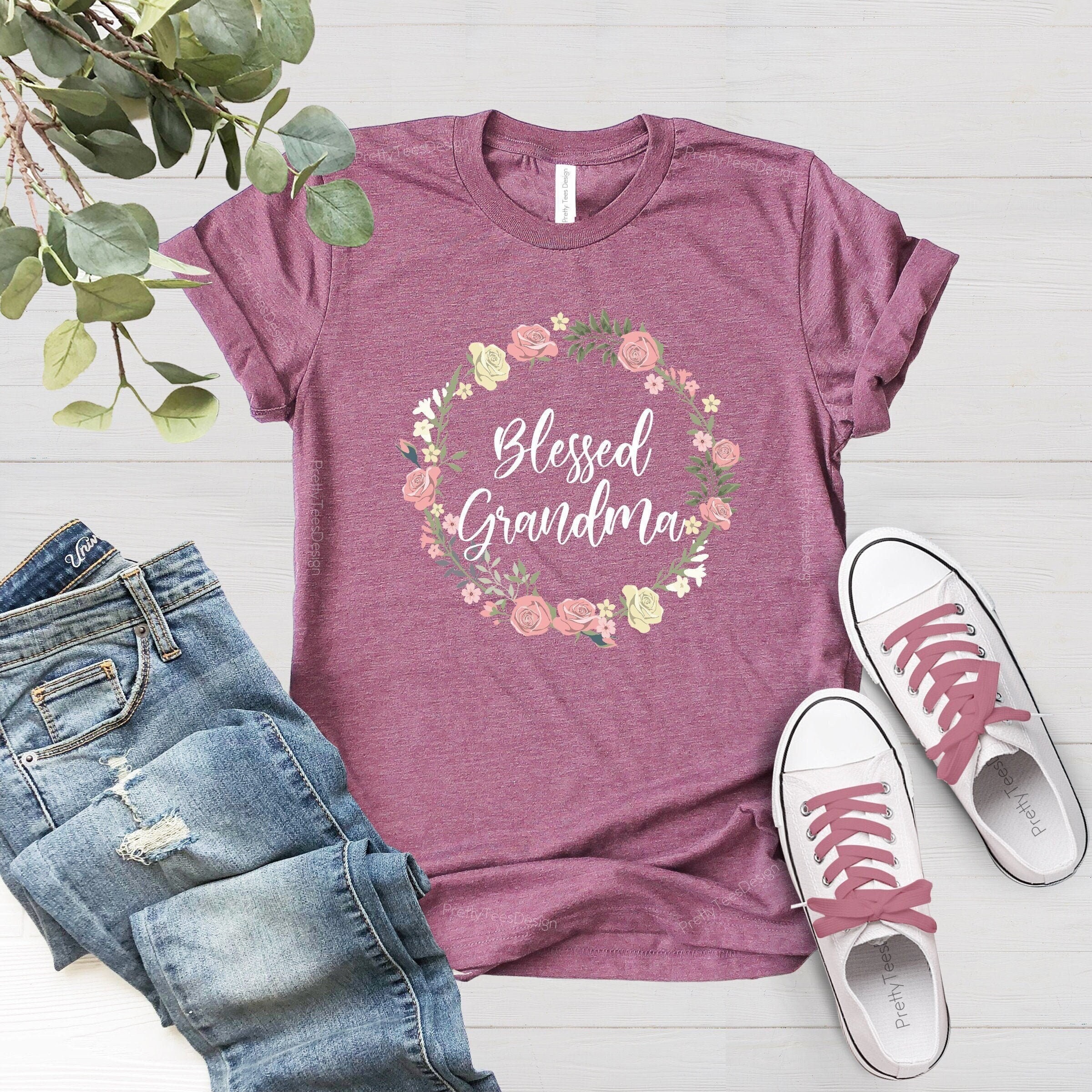 Blessed Grandma Tee Etsy Blessed Grandma Tee Etsy