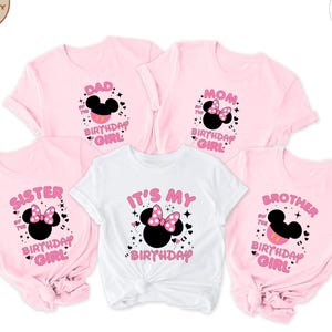 Custom Birthday Girl Shirt, Family Birthday Party Shirt, Disney Birthday Girl, Personalized Family Birthday Matching Tees
