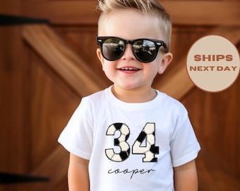 Custom Soccer Number and Name Shirt, Personalized Sports Shirt, Soccer Team T-Shirt, School Team Number Shirt, Game Day Toddler Tee