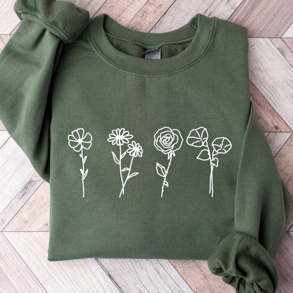 Floral Sweatshirts - Etsy