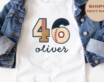 Custom Baseball Shirt, Custom Team Number And Name Tee, Personalized Game Day Baseball T-Shirt, Baseball Player Tee
