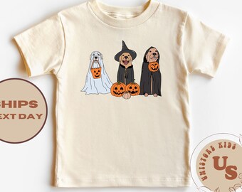 Halloween hundar småbarnströja, hundspöke barntröja, Halloween babybody, hundar Halloween-tröja
