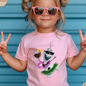 Cute Olaf T-Shirt, Disney Olaf Shirt, Frozen Olaf Kids Shirt, Disneyland Shirt, Olaf Summer Shirt, Olaf Beach Shirt