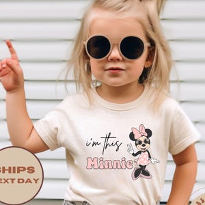 I&#39;m This Minnie Toddler Shirt, 2nd Birthday T-Shirt, Minnie Mouse Birthday Shirt, Minnie Two Age Shirt, Disney Birthday Trip Shirt