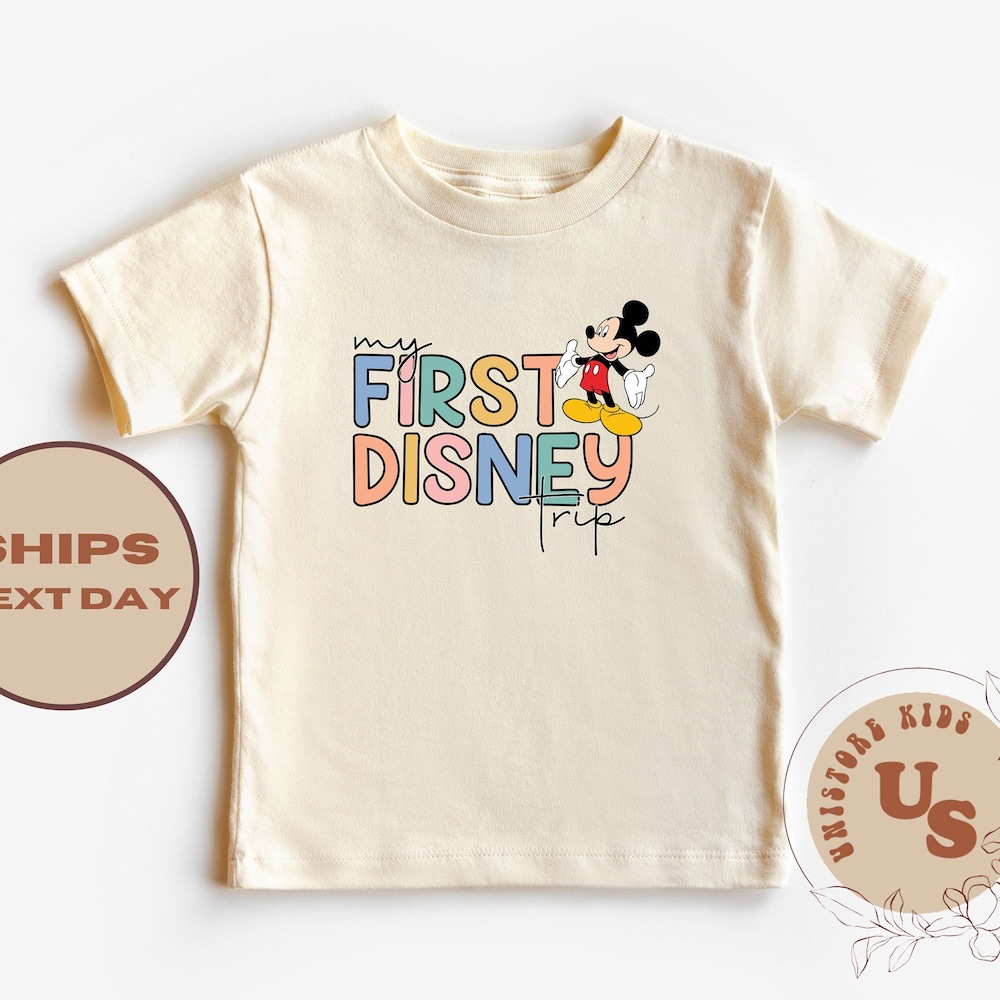 My First Disney Trip Mickey Toddler Shirt, First Disney Trip Baby Bodysuit, First Disney Trip Kids Shirt, Mickey Disney Trip Shirt