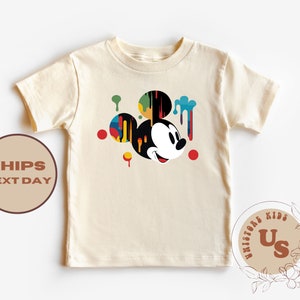 Mickey Mouse Toddler Shirt, Mickey Kids Shirt, Mickey Bodysuit, Watercolor Mickey Toddler T-Shirt, Cute Mickey Shirt