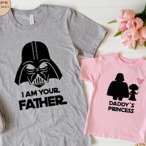Disney Star Wars I am your Father T-Shirt, Daddy&#39;s Princess Shirt, Father&#39;s Day Gift, Baby Shower Gift, Baby Reveal Shirt, Star Wars Shirt